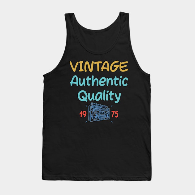 45 Years Old 1975 Vintage 45th Birthday Anniversary Gift Tank Top by cedricchungerxc